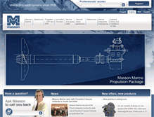 Tablet Screenshot of masson-marine.com